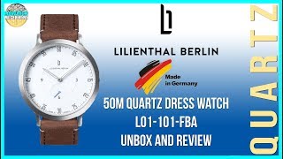 Great German Microbrand  Lilienthal Berlin L1 50m Quartz L01101FBA Unbox amp Review [upl. by Hobbs]