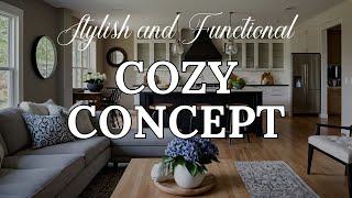 Cozy Open Concept Kitchen amp Living Room Ideas  Stylish amp Functional Design Tips  Inviting Spaces [upl. by Minna]