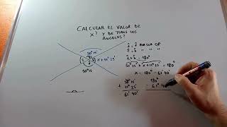 ÁNGULOS ADYACENTES Y OPUESTOS POR EL VÉRTICE CON INCÓGNITA [upl. by Aerdnak232]