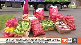 Huasos de Chile entregan 113 toneladas de alimentos para ollas comunes [upl. by Relyuhcs]