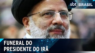 Irã dá início a funeral de 3 dias de Ebrahim Raisi  SBT Brasil 210524 [upl. by Ainirtak]