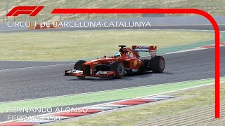 Assetto Corsa F1 2013 Fernando Alonso Onboard Lap Barcelona [upl. by Johnsten]