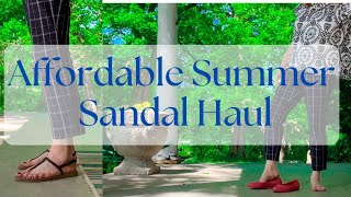 Affordable Summer Sandals  Try On Haul [upl. by Casper]