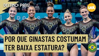 OLIMPÍADAS 2024 POR QUE GINASTAS COSTUMAM TER BAIXA ESTATURA [upl. by Xino188]