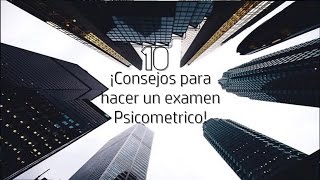 10 consejos para hacer un examen psicometrico [upl. by Alisa]