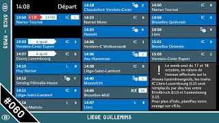 060 SNCB EMMA  Liège Guillemins  Luik Guillemins FR [upl. by Ardnazil]