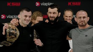 KONFERENCJA KSW  KHALIDOV VS SOLDIĆ MAŃKOWSKI KONTRA ZIÓŁKOWSKI [upl. by Aicinet306]