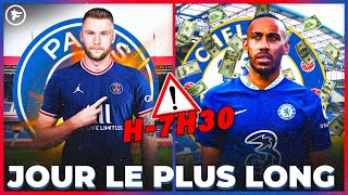 Le PSG CRAQUE pour Skriniar Aubameyang à Chelsea  JT Foot Mercato édition de 15h30 [upl. by Tillie]