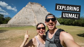 Visiting the UXMAL Mayan Ruins from Mérida Mexico by BUS  Chocostory [upl. by Eadas115]