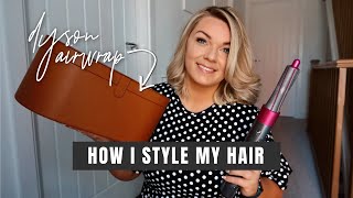 How I Style My Short Hair  At Home Blowout amp Dyson Airwrap Review  Louise Henry [upl. by Lleuqar285]