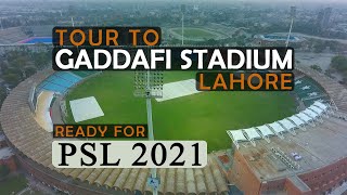 Gaddafi Stadium Lahore  HD Drone View  Ready For PSL6 2021  Explore Pakistan [upl. by Zilvia]