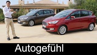 2016 Ford CMAX vs Grand CMAX new Facelift MPV FULL REVIEW test driven  Autogefühl [upl. by Adis]