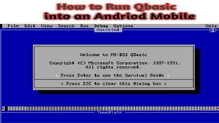 How to install Qbasic into an Android Mobile [upl. by Oahc]