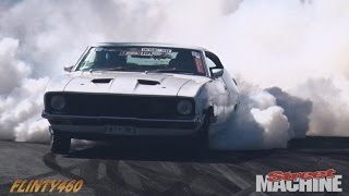 FAT383 Turbo XB Coupe Burnout at Summernats 29 [upl. by Ahsienom]