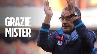 Maurizio Sarri lascia Napoli in bocca al lupo Comandante continua a fare la rivoluzione nel mondo [upl. by Anitnatsnok]