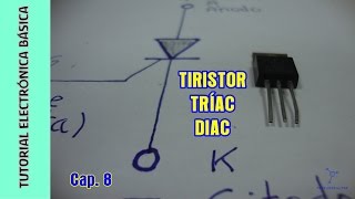 Tutorial Electrónica Básica Cap 08 Tiristores el Diac el Triac [upl. by Radcliffe]