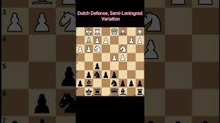 Simple chess openings Dutch Defense SemiLeningrad Variation A81 classicgames hiphop music [upl. by Conlan]