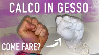 COME FARE un CALCO in GESSO con ALGINATO  TUTORIAL  CONSIGLI  CALCO della MIA MANO [upl. by Hsitirb]