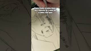 It go hard tho gojo mappa jjk jujutsukaisen drawing art sketchbook sketch [upl. by Sussman]