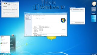 Fully transforming Windows 10 into Windows 7 [upl. by Eisenberg]