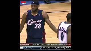 If you miss both of these free throws game is over  LeBron to Gilbert Arenas in Game 6 of playoffs [upl. by Lipsey]