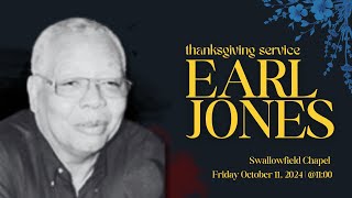 Thanksgiving Service Earl Jones  110AM [upl. by Maloy]