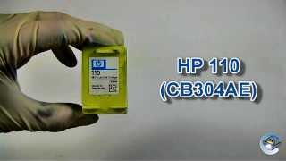 How to Refill HP 110 CB304AE Colour Ink Cartridge [upl. by Atinad]