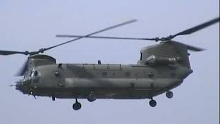 Chinhook Helicopter at Biggin Hill Airshow 2007  Camcorder Footage [upl. by Darrej]