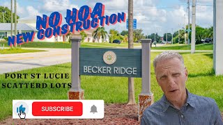 No HOA New Construction Port St Lucie Scattered Lots [upl. by Branden]