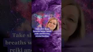 Reiki for nose throat amp lungs Asmr fluorite crystal healing shorts [upl. by Ihsakat]