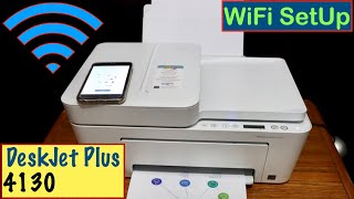 HP DeskJet Plus 4130 WiFi SetUp [upl. by Winonah]