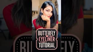 🦋 എന്റെ BUTTERFLY പരീക്ഷണം 😍  Eyeliner Tutorial  shilugram [upl. by Saoj]