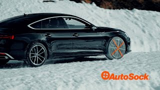 Safe Winter Driving with AutoSock Winter Traction Devices Commercial 2023 [upl. by Oinotnaesoj]