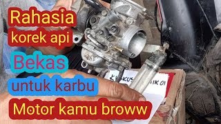 Cara atasi karbu kotor pakai korek bekas [upl. by Frederiksen953]