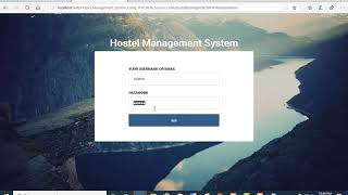 Hostel Management System in PHP with source code [upl. by Ardeen149]