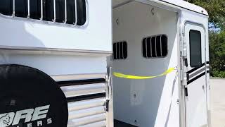 Trailer Country LLC  2025 Gore 2 Horse Bumper Pull with Side Ramp and Dressing Room [upl. by Cassidy9]