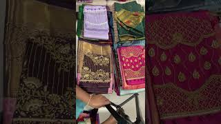 Pattu and Ready to wear sarees Order on WhatsApp 9676531827 [upl. by Pauwles]