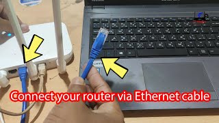 How to connect laptop to router with ethernet cable [upl. by Ahsirtap]