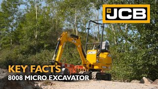 JCB 8008 Micro Excavator  Key Facts [upl. by Nike]