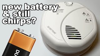 Smoke Alarm Wont Stop Chirping Even With New Battery [upl. by Porcia446]