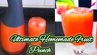 ULTIMATE SUMMER FRUIT PUNCH RECIPE Easy Fruit Punch JuiceHomemade Fruit PunchRefreshing Punch [upl. by Hampton105]