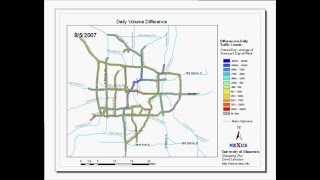 I35W Bridge Collapse Difference in Daily Traffic Counts after  before [upl. by Kedezihclem]