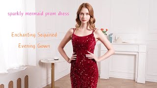 burgundy sparkly prom dress [upl. by Naro68]