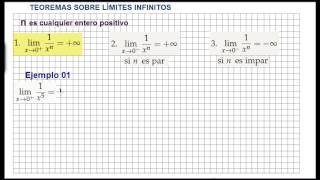 TEOREMAS SOBRE LÍMITES INFINITOS  Eejrcicios resueltos [upl. by Rednirah330]