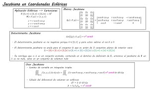 Jacobiano en coordenadas esféricas [upl. by Kcoj130]