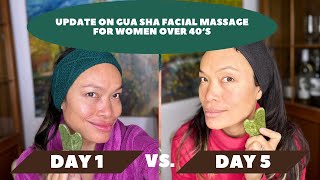 I tried the Gua Sha facial massage for 5 days [upl. by Puklich]