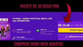 como comprar skins do fortnite mais barato pelo ENEBA Comprei para testar [upl. by Savvas]