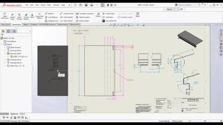 SOLIDWORKS Show Bend Lines and Notes in Drawing with Sheetmetal [upl. by Iris]