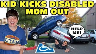 Kid Temper Tantrum Parks In Disabled Moms Handicap Parking Spot Original [upl. by Iamhaj]