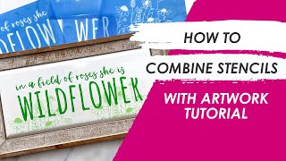 How To Combine Stencils for a Large Sign  Ikonart amp Gravit Tutorial [upl. by Aerdnak]